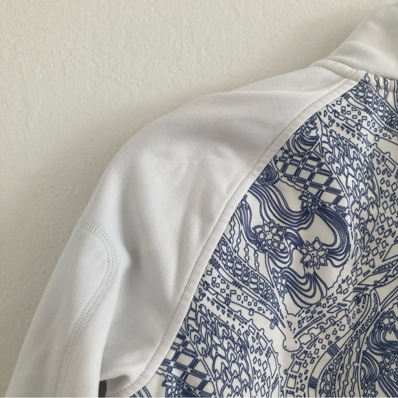 Title Nine 1/4 Zip Jacket Mock Neck Pullover Long Sleeve Workout Warmup Hiking M - Picture 9 of 12